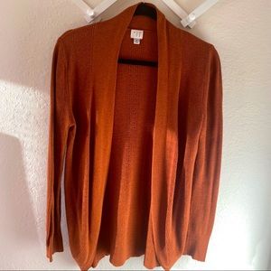 Rustic long sleeve cardigan.